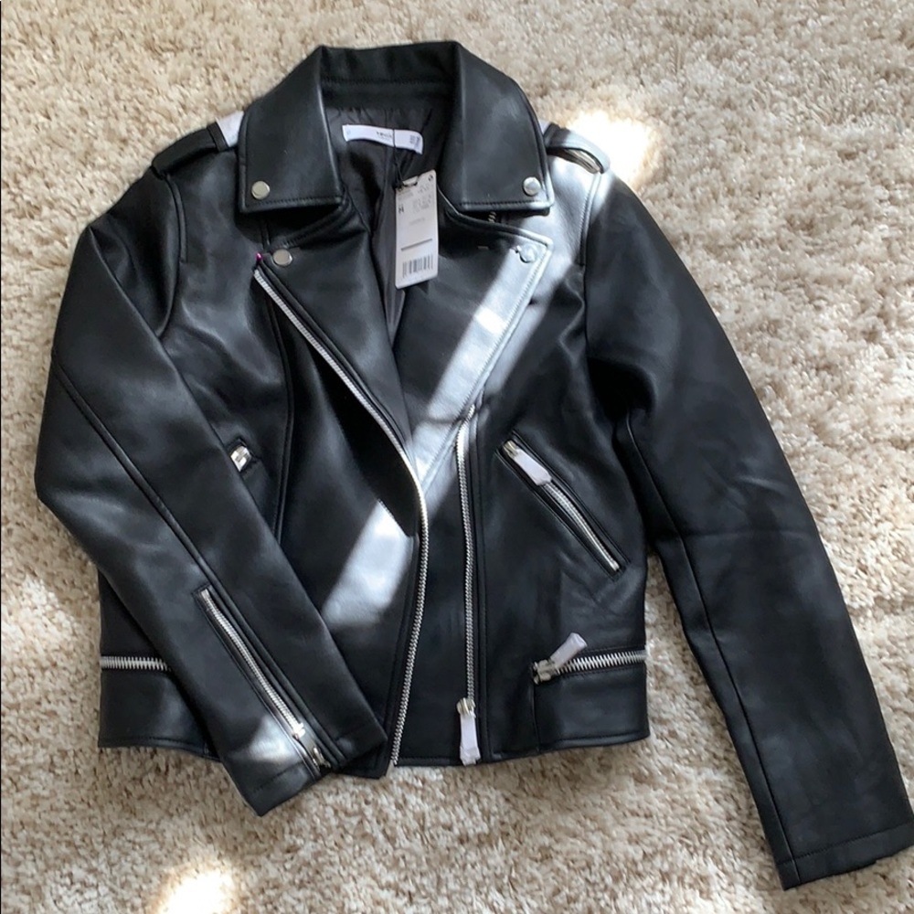 Faux leather jacket